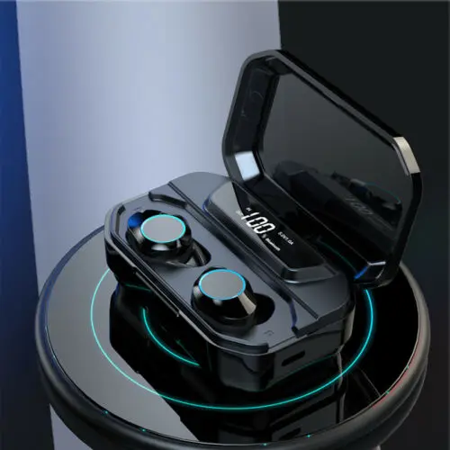 Bluetooth 5.0 Earphones True Wireless Headset Stereo Twins Earphone Built-In Microphone Smart Fingerprint Touch Headphone 3C25