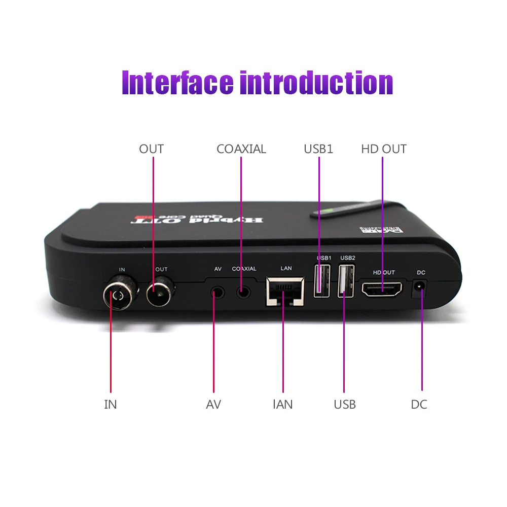 Vmade Amlogic S905D цифровой эфирный приемник 2 в 1 комбо DVB-T2 Andriod 7,1 OS IPTV Google Netflix Youtube медиаплеер