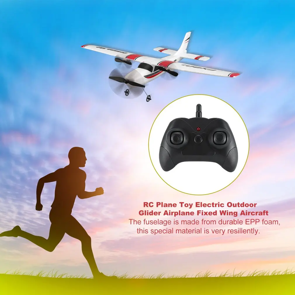 2.4G 120m RC Plane Toy EPP Foam Electric Outdoor Remote Control Glider Remote Control Airplane Fixed Wing Aircraft