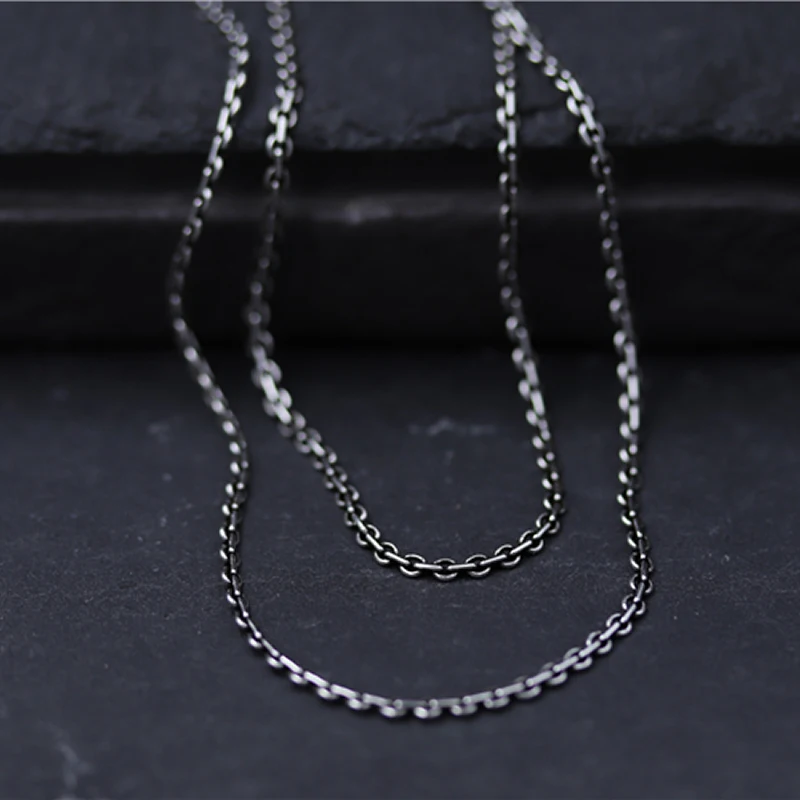 Pure Sterling Silver Necklace Chain 23inch Women Necklacesterling
