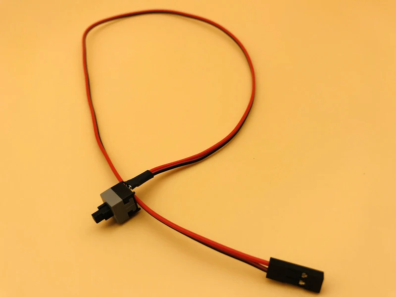 H1111Z 10pcs 50cm Host Motherboard PC power button pc power switch On/OFF Cable Reset Adapter Cord For BTC Mining Miner Machine