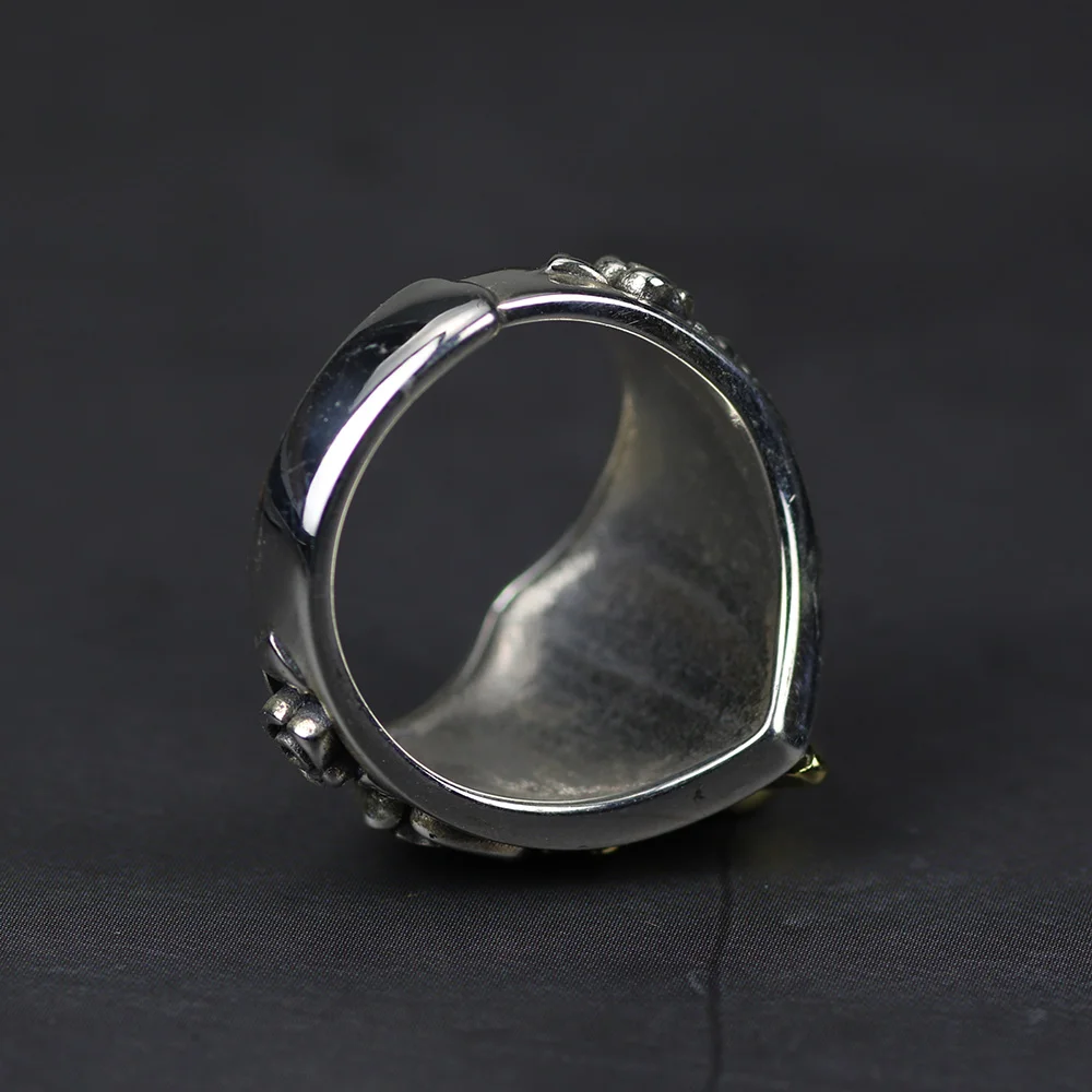 Real-Pure-925-Sterling-Silver-Viking-Ring-Skull-With-Pentagram-Gothic-Punk-Rock-Rose-Flower-Carving (2)