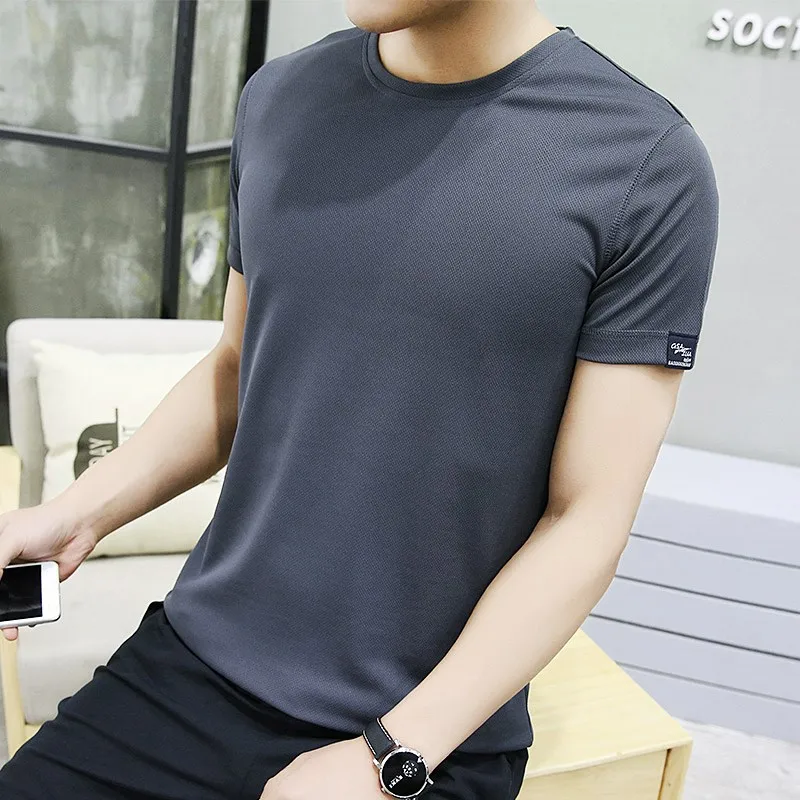 

Alharbi 2019 Summer Running Dry Quikly Short Sleeved T-Shirt for Mens 2 color