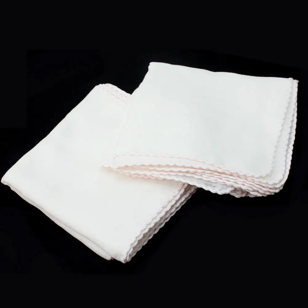 

10pcs/lot Natural Cotton Facial Cleansing Muslin Cloth Remove Makeup Exfoliating Handkerchief Towels Home Textile 290 * 280mm