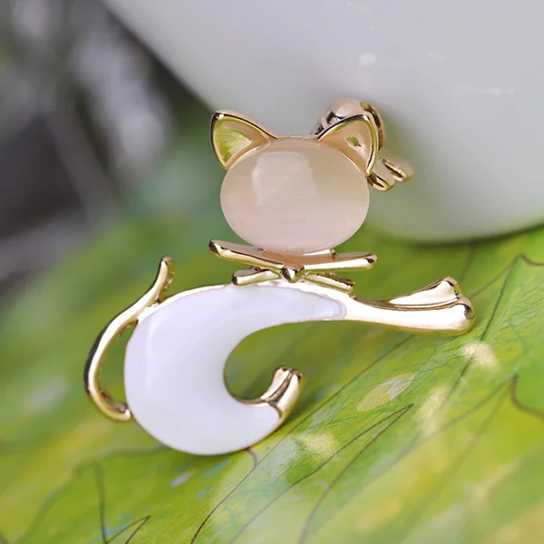 Женская эмалированная брошка в виде кота милый чехол с животным узором|jewelry tie|brooch
