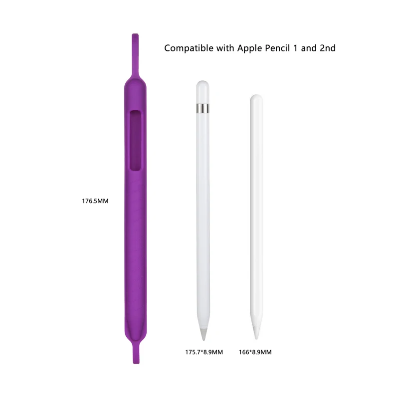 Новинка для Apple Pencil 1th& 2th(Gen) Нескользящая силиконовая защитная крышка корпуса Насадка На глушитель держатель планшет ручка-стилус