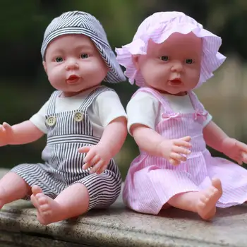 

41/50cm Newborn Baby Simulation Doll Soft Vinyl Reborn Baby Doll Children Kindergarten Lifelike Playmate Model Toy with Clothes