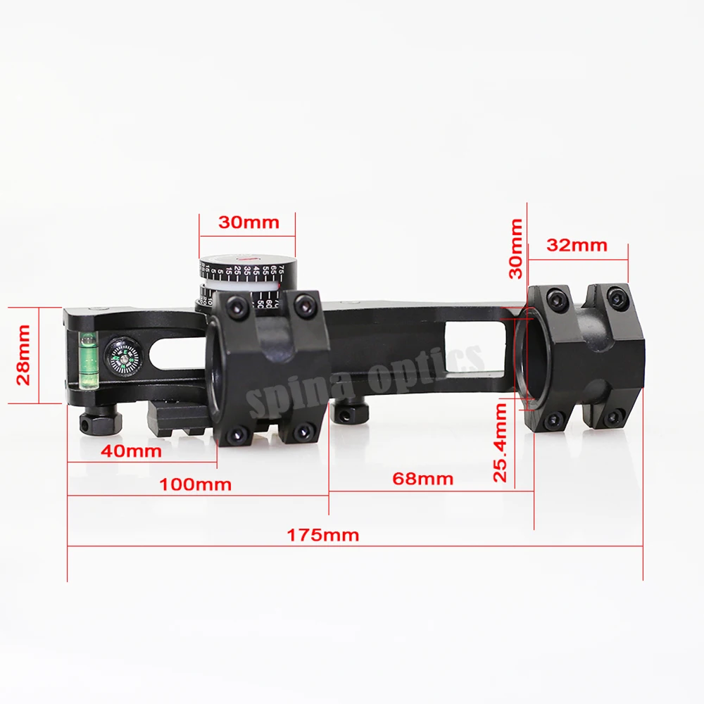 Оптика SPINA Регулируемый прицел крепления 30 мм/25,4 м кольца прицел крепление для охоты 5034