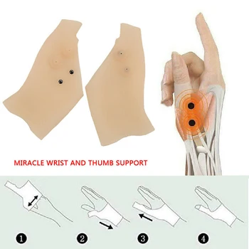 

Magnetic Therapy Silicone Gloves Support Arthritis Corrector Massage Pain Relief Gloves Therapy Wrist Hand Thumb Toiletry Kits