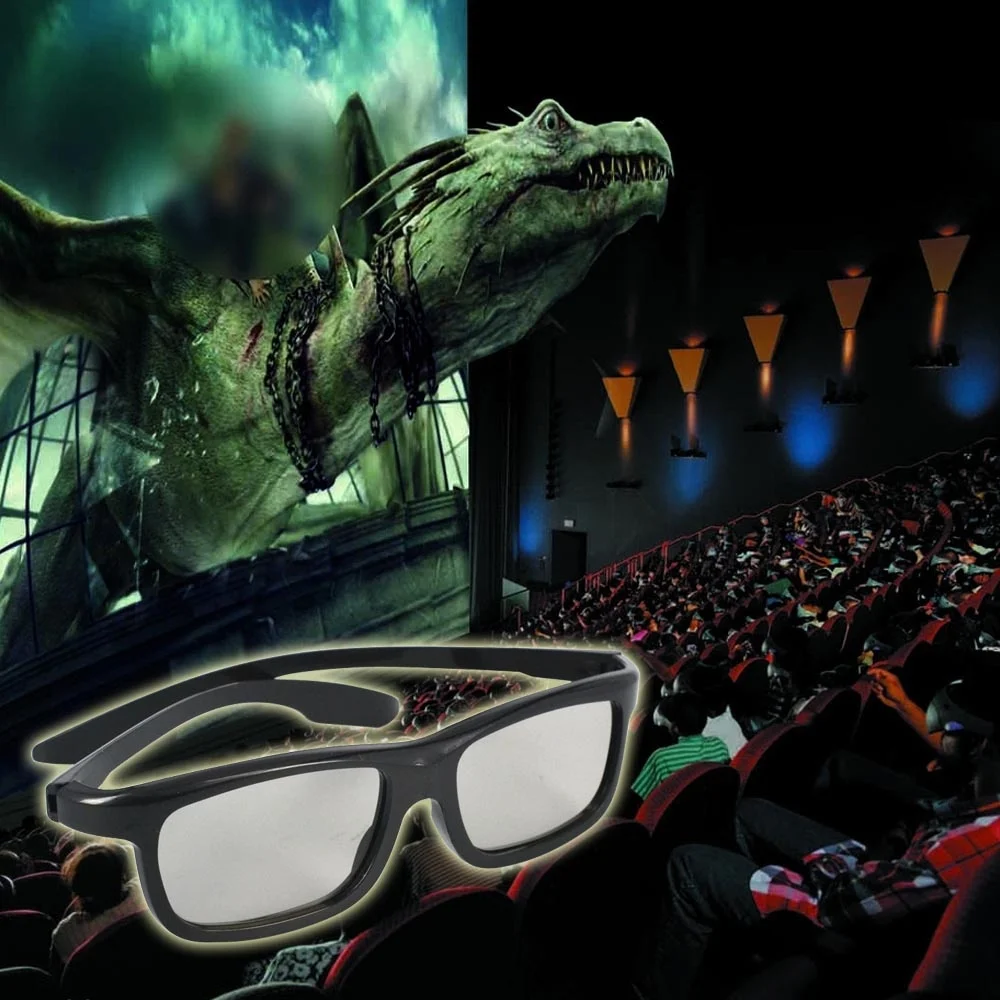 Пассивные Поляризационные 3D очки kebidumei для Sony Samsung объемный анаглиф фильмы DVD ТВ
