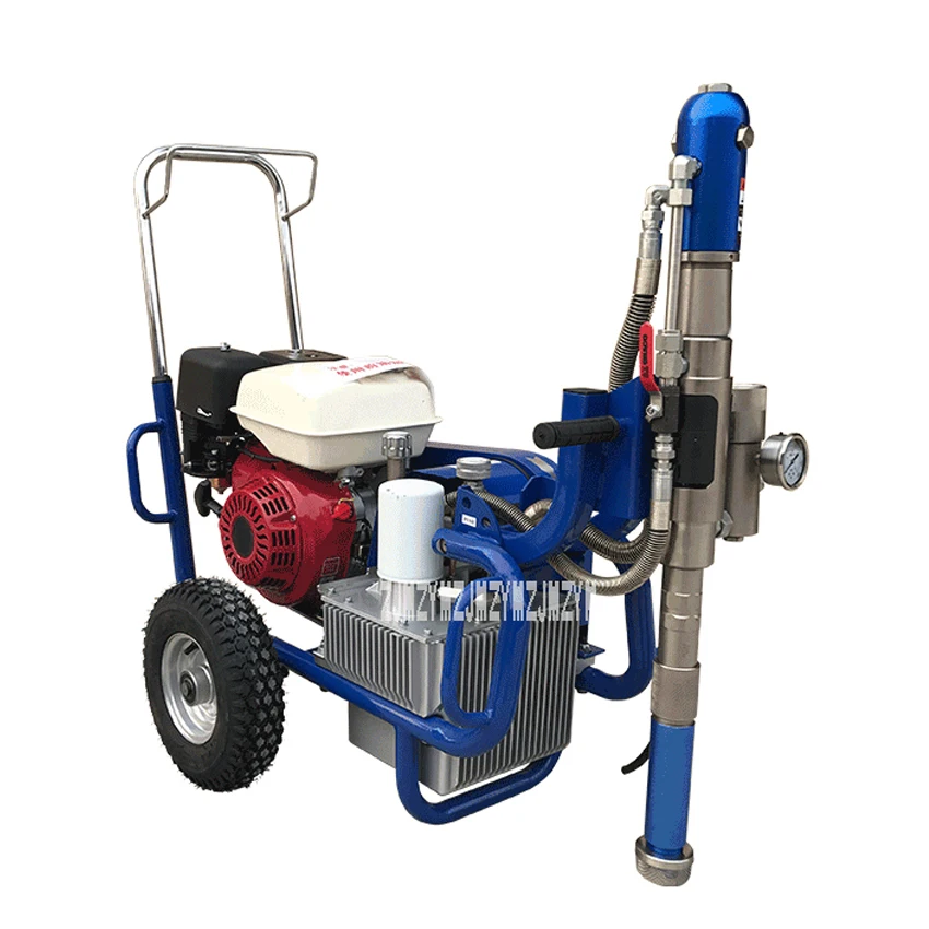 New Gasoline Engine Spraying Machine Oil Moving High Pressure Airless Putty Gasoline Paint Spraying Machine 5500W 20L/min HC-970