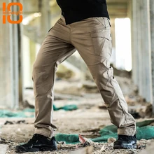 TENNEIGHT военные тактические брюки мужчины мульти-карманные водонепроницаемые SWAT боевой брюки армейские брюки карго походные тренировочные брюки