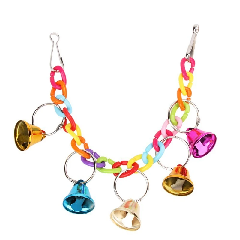 

Birds Toy Parrot Hanging Swing Rings Balls Toy Pet Bird Parrot African Budgies Parakeet Cockatiels Cockatoo Conure Macaw Love