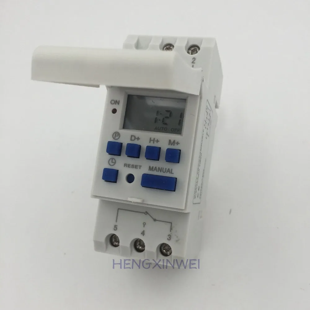 DIN Rail Mounting Weekly Digital Programmable Timer THC15A AC 220V Time Switch