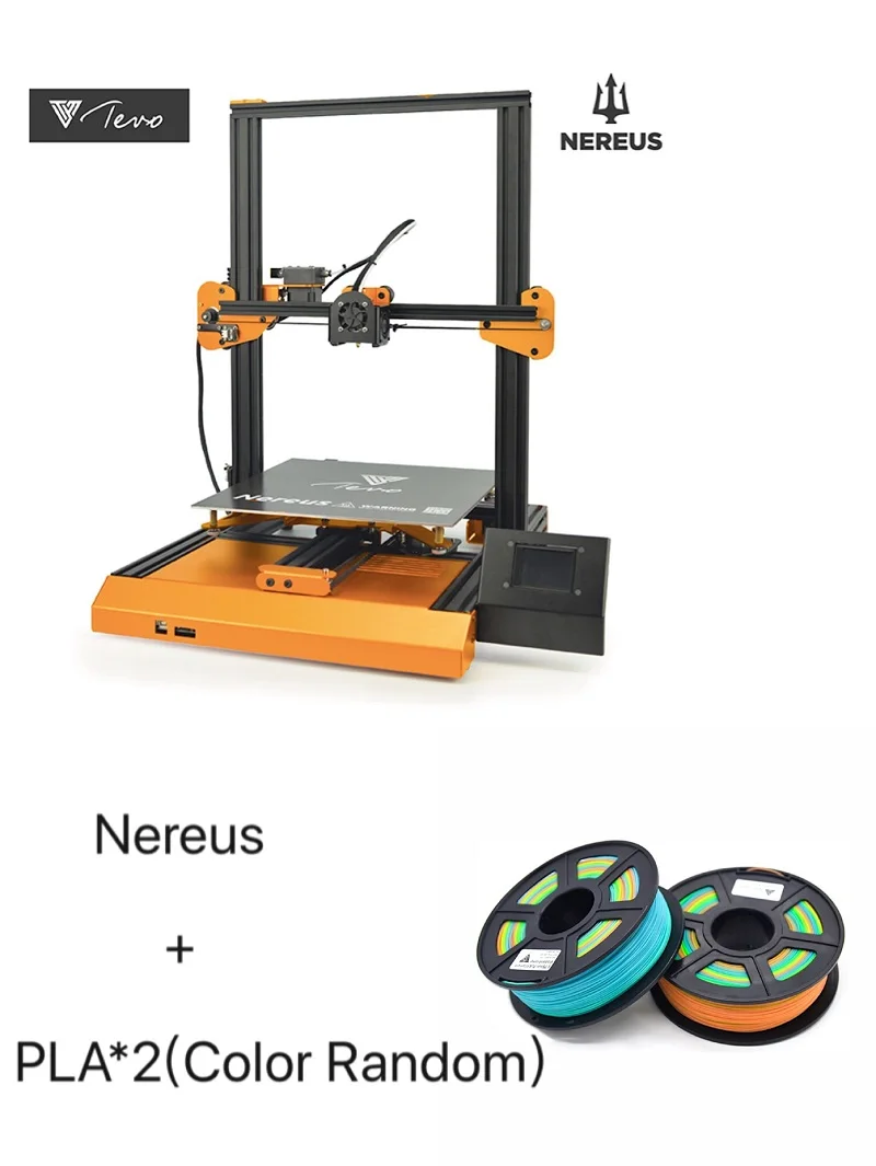 TEVO Nereus 3d принтер размер 320*320*400 мм WiFi управление и красочный сенсорный экран металлический предварительно собранный Impressora 3D комплект - Цвет: Nereus PLA 2