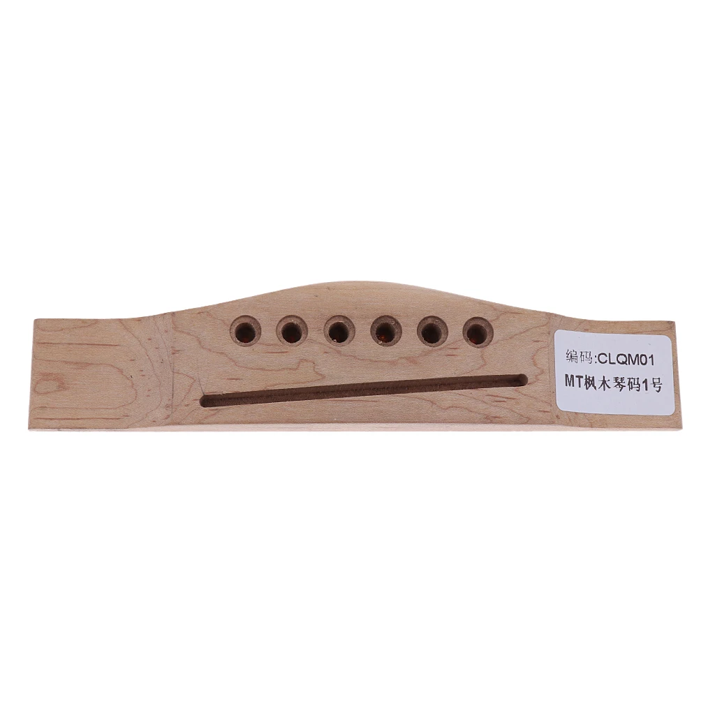 Tooyful Acoustic Guitar Rosewood Bridge W/ Maple Bridge Musical Instrument Accessory Left Handed Guitar Bridge 