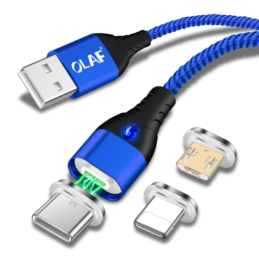 أولاف 3A Magentic كابل ل فون المصغّر usb نوع C مهائي كابلات سريع كابل شحن سامسونج xiaomi LG الهاتف المحمول كابل 2 m أولاف 3A Magentic كابل ل فون المصغّر usb نوع C مهائي كابلات سريع كابل شحن سامسونج xiaomi LG الهاتف المحمول كابل 2 m
