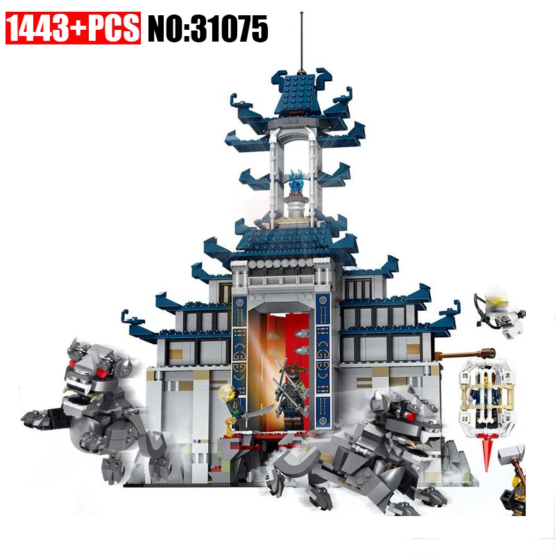 

New 31075 Ninja series The Temple of The Ultimate Ultimate Weapon Model Building Blocks set Compatible 70617 Toys for children