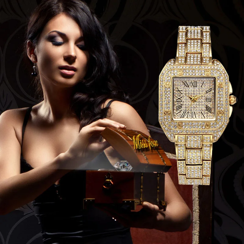 Miss Fox Ladies Wrist Watches Women Fashion Watch 2017 Brand Casual Square Carter Women Watches Waterproof Female Quartz Watch