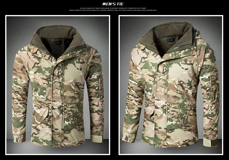 Новая зимняя мужская тактическая Флисовая Подкладка утепленная куртка с капюшоном G8 уличная Теплая Охотничья водонепроницаемая куртка походная ветровка