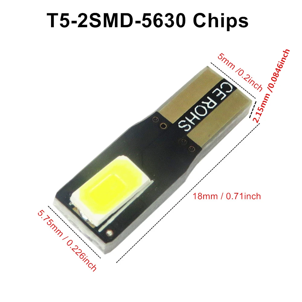 WLJH 10x T5 74 2721 W3W W2 * 4.6d Led 5630 панель управления SMD клиновидный индикатор светильник