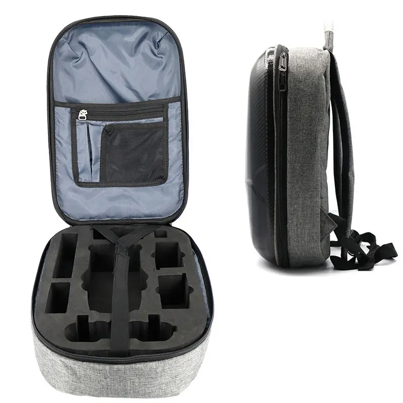 

Drone Accessories Storage Bag Carbon Fiber Hard Shell Backpack Waterproof Case for MAVIC2 Quadcopter Portable Shoulder