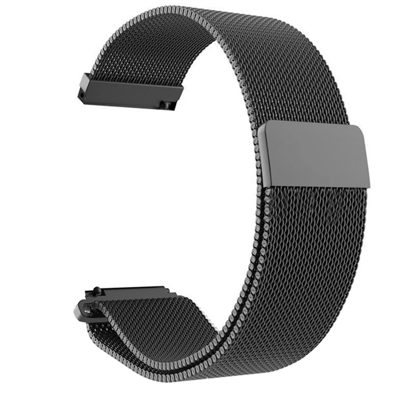 Миланский Браслет-петля+ ремешок из нержавеющей стали для Xiaomi Huami Amazfit Bip Bit Youth Watch Bracelet Регулируемый магнитный браслет на запястье