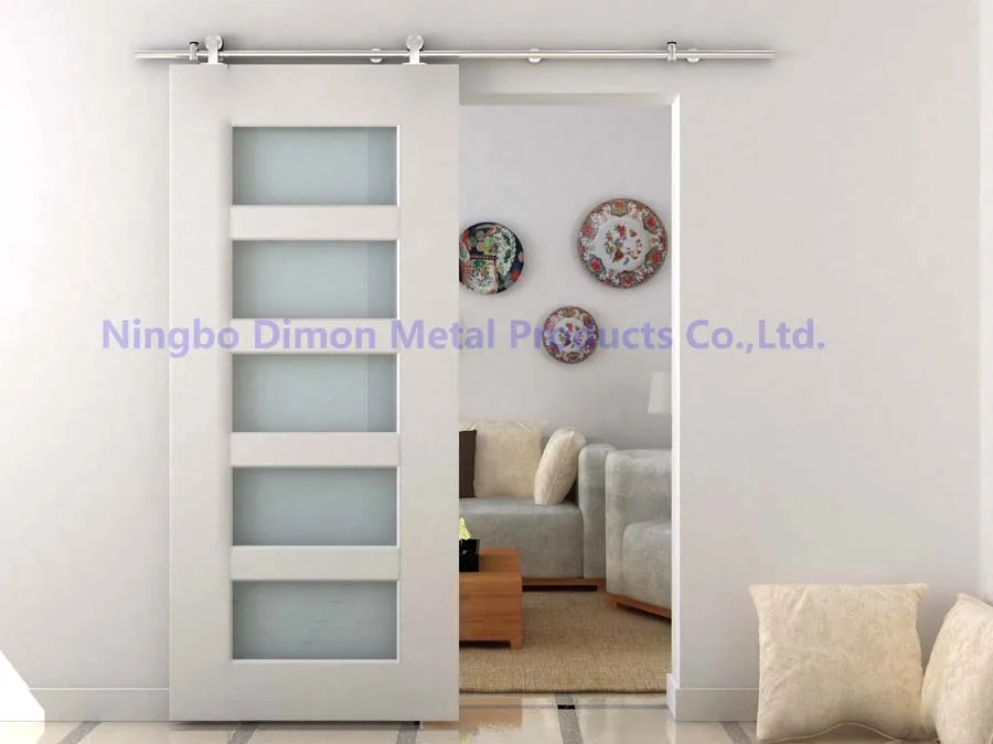 Dimon customized SUS 304 sliding door hardware wood sliding door hardware America style sliding door hardware DM-SDU 7101