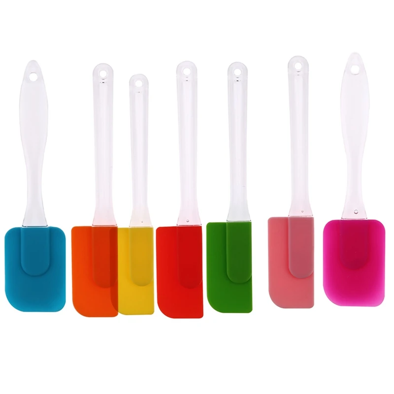 

1pc Silicone Spatula Baking Scraper Cream Butter Handled Cake Spatula Cooking Cake Brushes Kitchen Utensil Pastry Tools