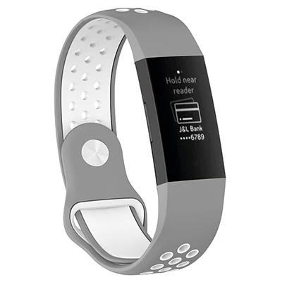 Цветной браслет для Fitbit Charge 3, спортивный силиконовый ремешок на запястье, подходит для bit Charge 2, умный Браслет, умные аксессуары - Цвет: 06