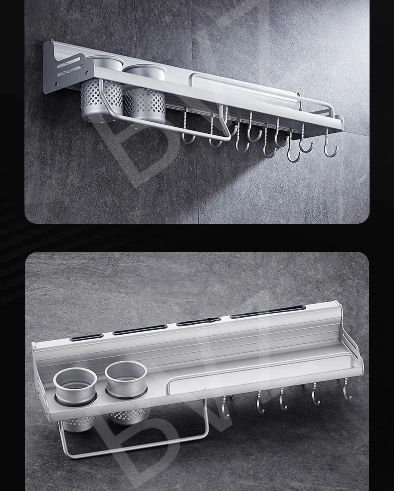 BVZ многофункциональный держатель ножей с крючками, кухонная полка для хранения ножей, настенный стеллаж, подставка для ножей, держатель зазора