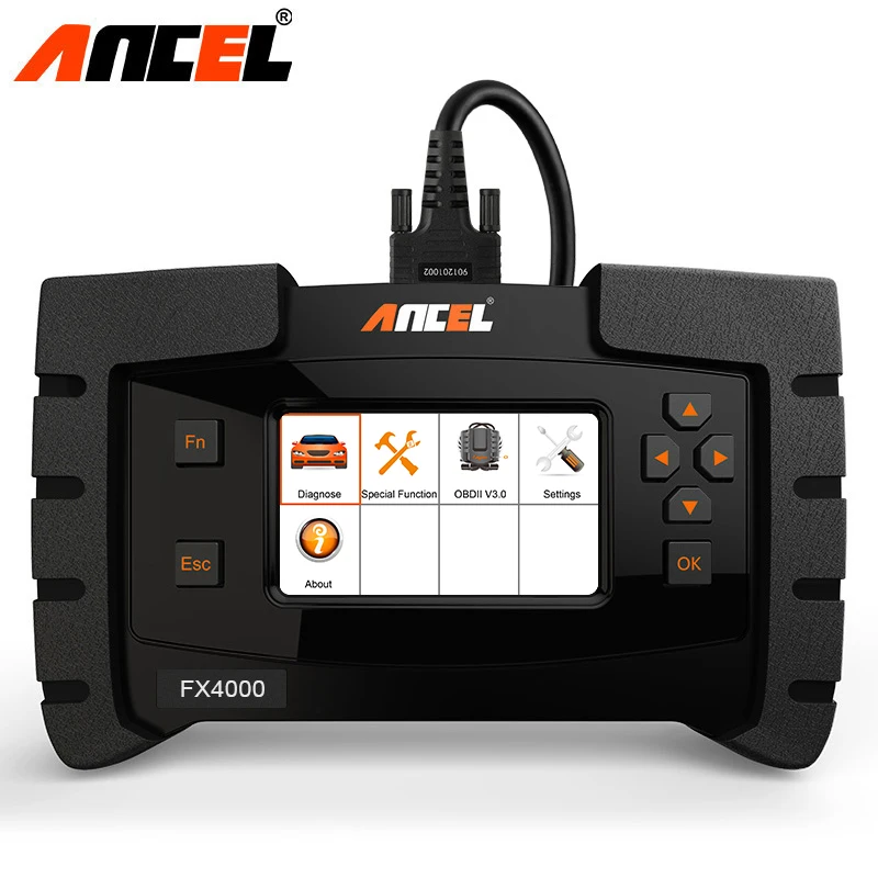 

Ancel FX4000 OBD2 Diagnostic Tool Full System Car Scan Tools ABS Bleeding/ Oil Service/ EPB Reset OBDII Automotive Scanner