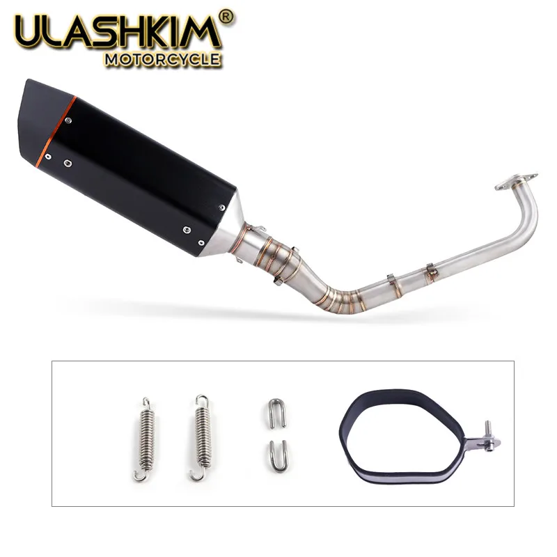 

Motorcycle Exhaust Muffler Escape Modified Front Middle Link Pipe Full System Slip On For yamaha NMAX155 NMAX 155 2015-2017