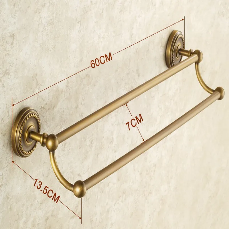 Аксессуары для ванной набор античная латунь крючок для халата стойки для полотенец Бар Полка держатель бумаги зубная щетка держатель
