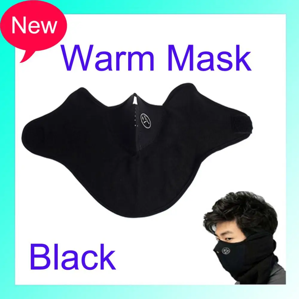 

Hot Selling 1Pcs Neck Warm Motorcycle Hiking Soft Flexible Face Mask Portable Black