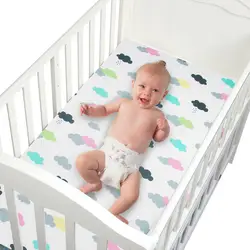 100% хлопок кроватку простынь мягкая детская кровать защитный чехол для матраса мультфильм постельные принадлежности для новорожденных для