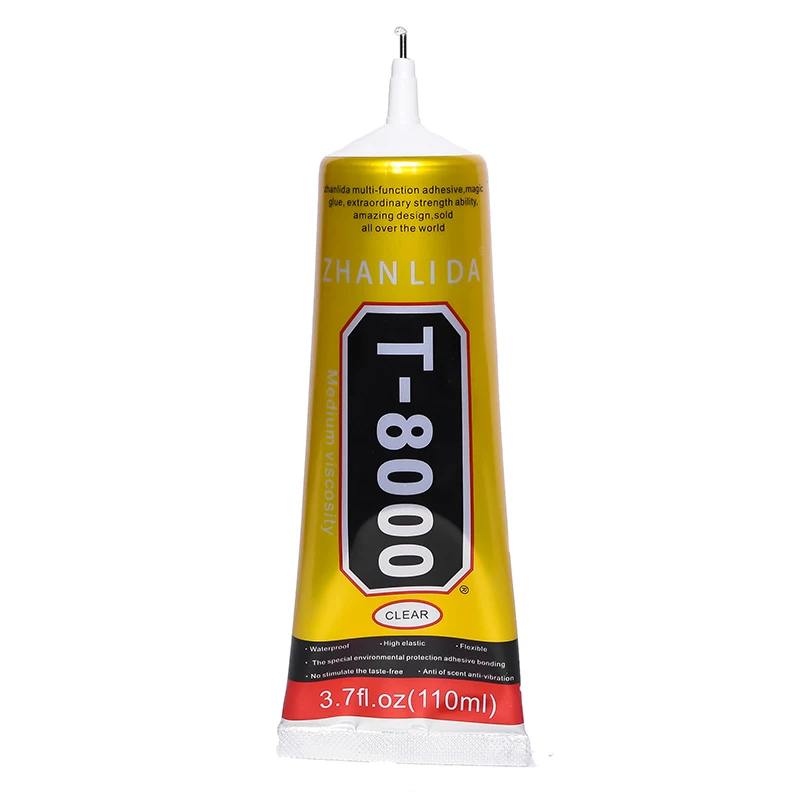 

110ML T8000 Glue Liquid Touch Screen T-8000 Adhesive Plastic Textile Fabric Super Strong Wood Bond Transparent Epoxy Resin Lcd