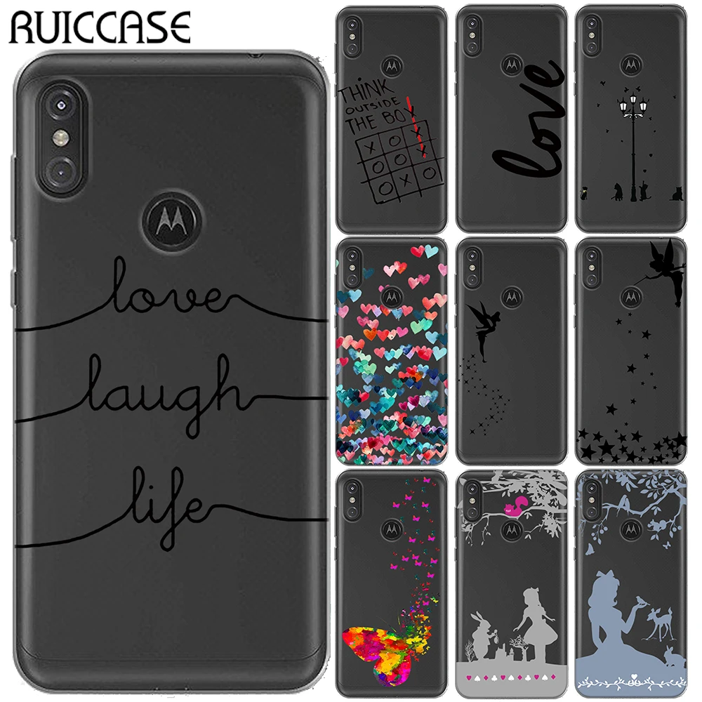Мягкий чехол из ТПУ для Motorola Moto One 5 9 дюйма с рисунком бабочки Тинкера