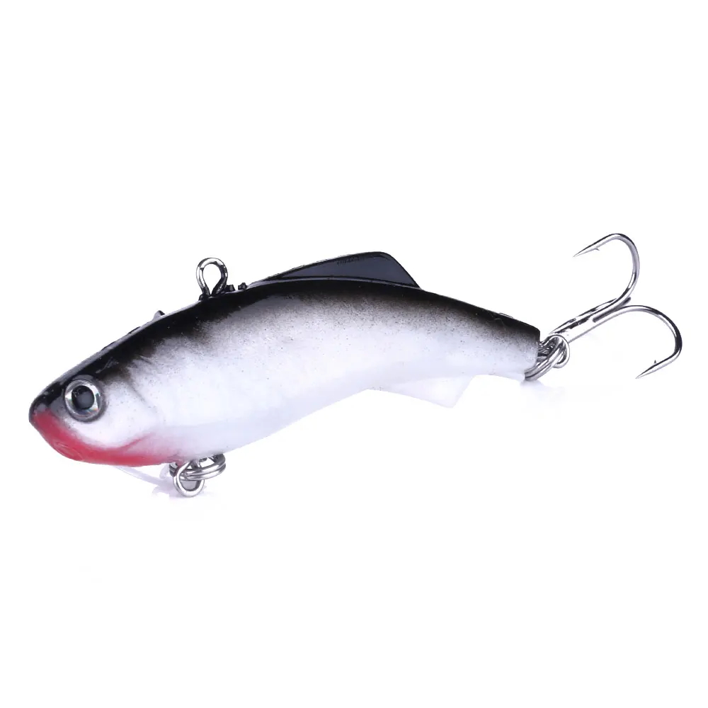 

HENGJIA 1PCS 7.5cm/17.2g Soft Wobblers Lead Jig Head VIB Artificial Bait Fishing Lure Carp Fishing