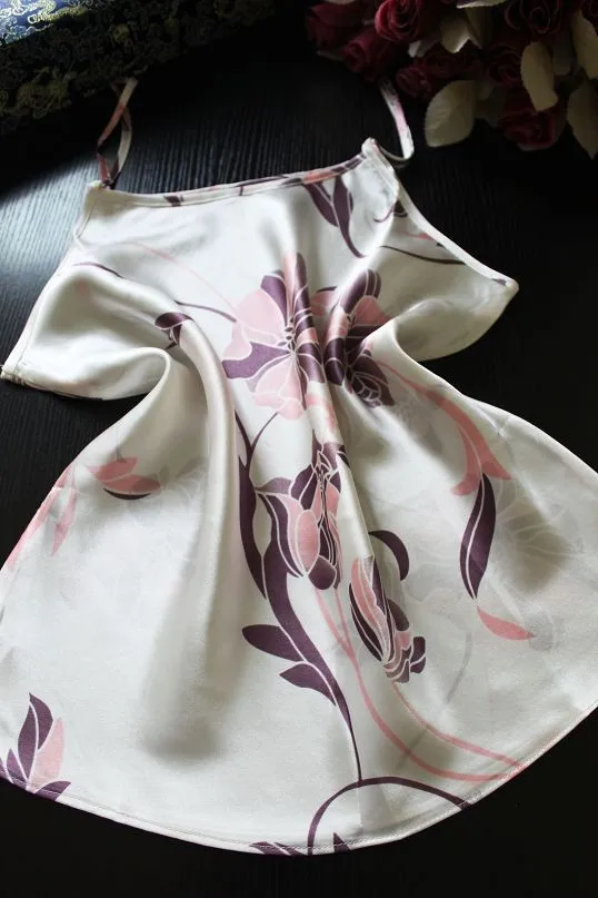 summer 100% pure silk satin Camisole silk breathable backing small tanktop camisole women's
