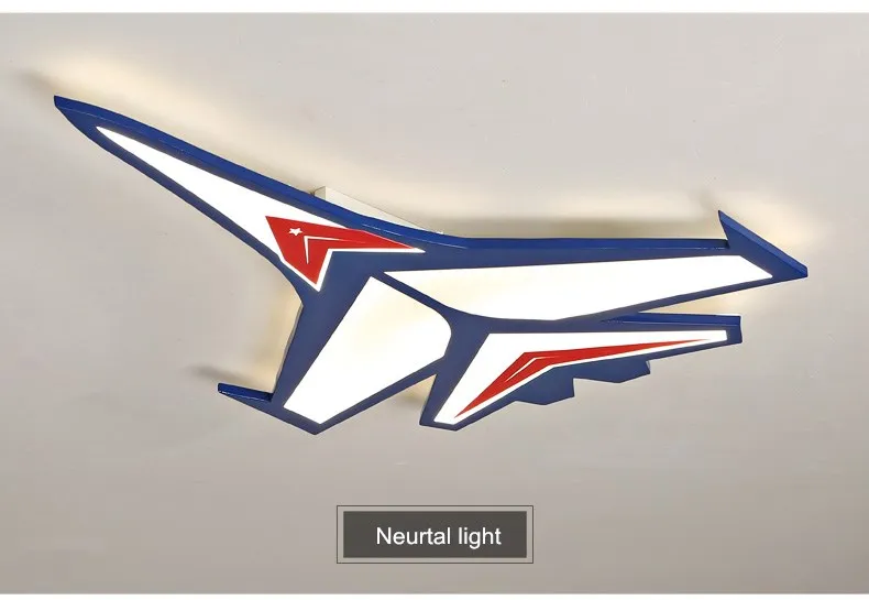 Мультяшный самолет, светодиодные потолочные светильники, современный детский потолочный светильник для детской комнаты, спальни, домашнего внутреннего освещения, декоративный светильник