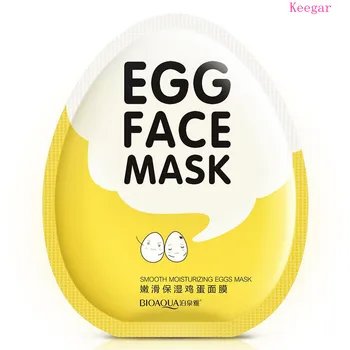 

10Pcs Egg Essence Facial Mask Smooth Moisturizing Mask for face Oil Control Shrink Pores Whitening Brighten Mask Skin Care