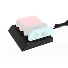 4 в 1 светодиодный зарядный зарядное устройство для док-станции Колыбель для переключателя NAND NS 4 Joy-Con контроллеры Подставка для зарядки Gampad зарядное устройство s