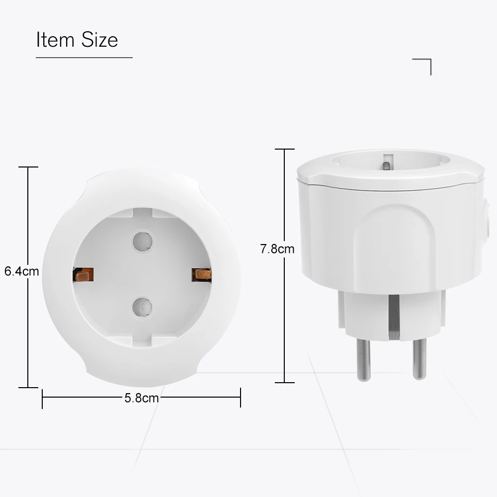 Wifi умная розетка, приложение, умный пульт дистанционного управления, Функция синхронизации, голосовое управление, штепсельная вилка европейского стандарта, тип E, для Amazon Alexa, Google Home, IFTTT