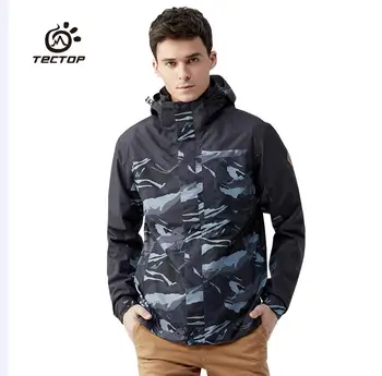 

TECTOP Outdoor Men Winter Hiking 3 in 1 Jackets Male Windproof Thermal Polar Fleece Inner Two-piece Skiing Trekking Coats