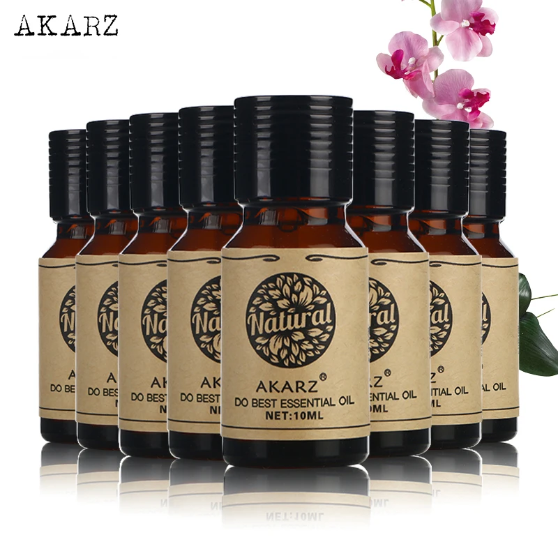 

AKARZ value sets Rosemary Ylang Ylang Orchid Chamomile Musk lemon grass Oregano Cypress skin essential oil 10ml*8