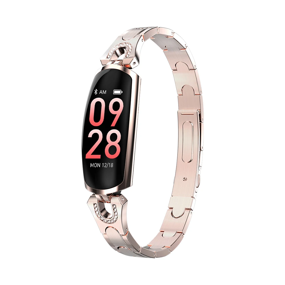 Luxury Rhinestone Glitter Smart Bracelet ECG PSG Fitness Tracker Health Waterproof Smart Watch Luxury Woman Smart Bracelet