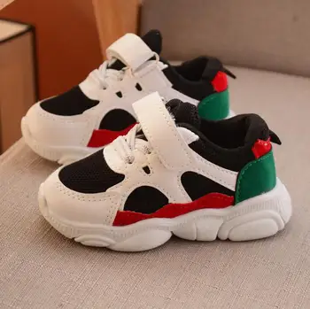 

Running Children Sports Shoes Boys Girls Spring Damping Outsole Slip Patchwork Breathable Kids Sneakers Toddler kids shoes
