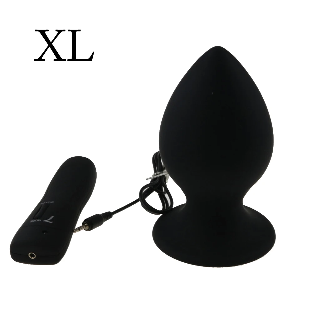Super Big Size 7 Mode Vibrating Silicone Butt Plug Large Anal Vibrator Huge Anal Plug Unisex Erotic Toys Sex Products 6
