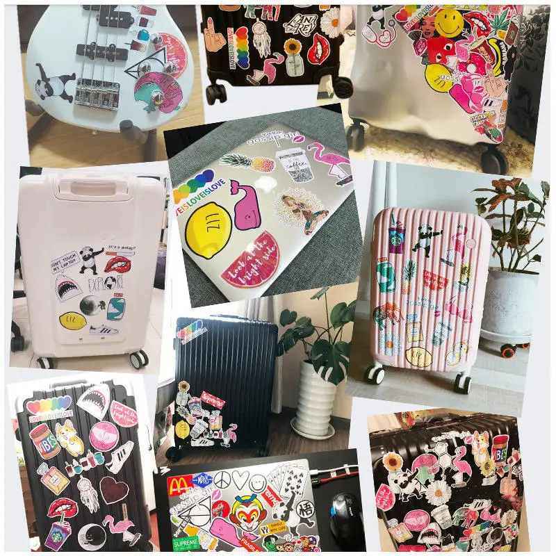 50Pcs My Hero Academia Anime Stickers Vintage Scrapbooking Stickers ForLuggage Laptop Skateboard Bicycle Backpack Phone Diary